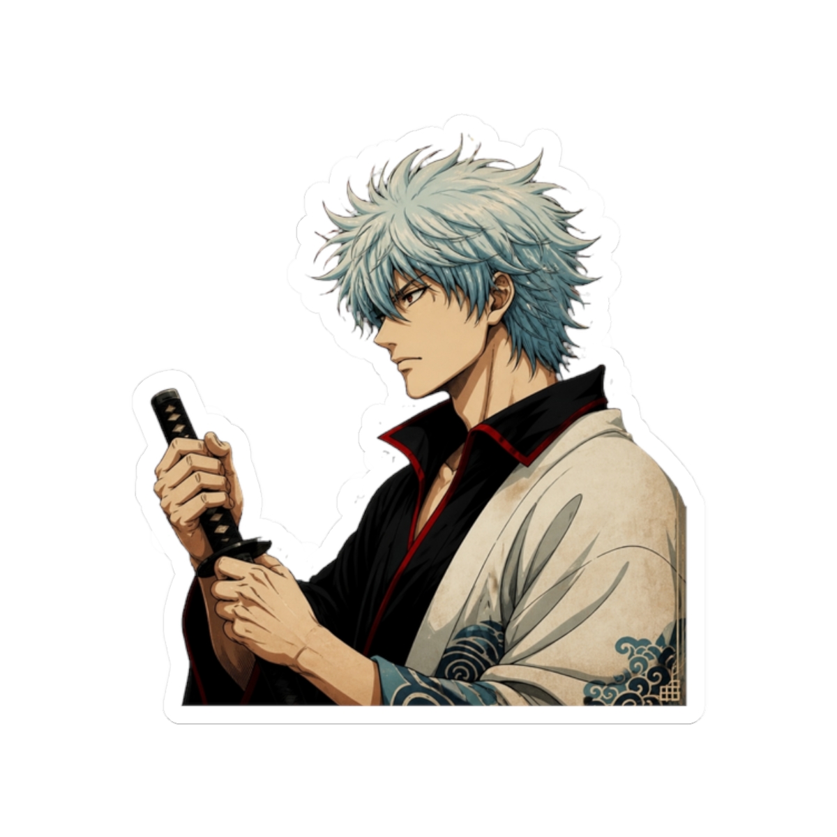 Sakata Gintoki Traditional Japanese Design | Gintama - alternate angle 3, merchandise