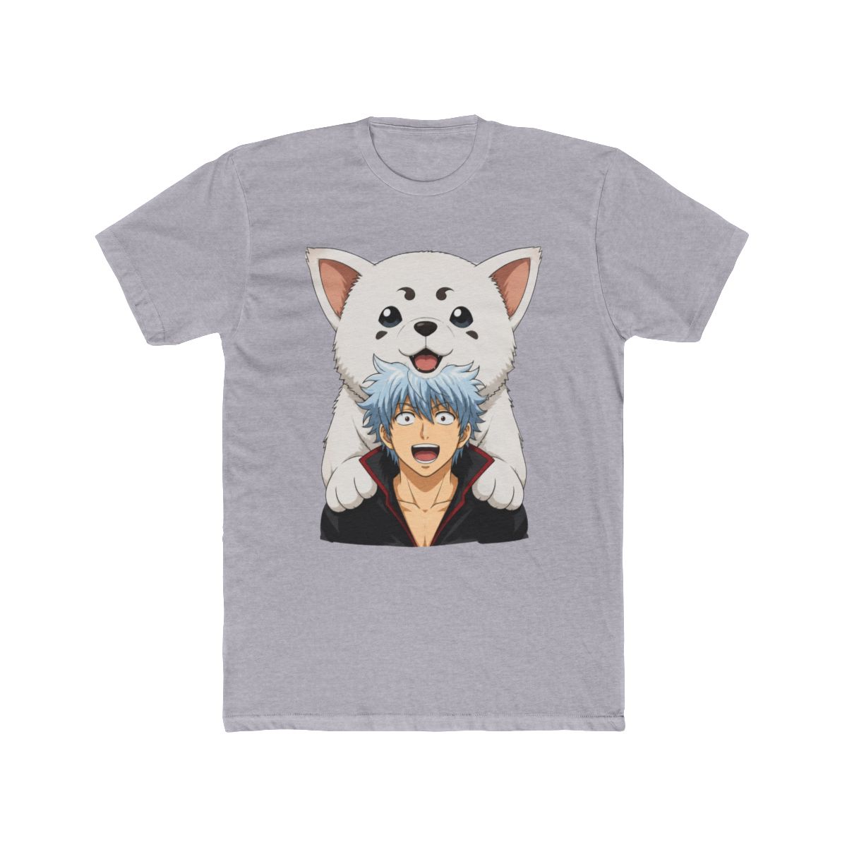 Buy Kawaii Gintama Gintoki Sakata T Shirt For Men Short Sleeve Sadaharu - alternate angle 3, merchandise