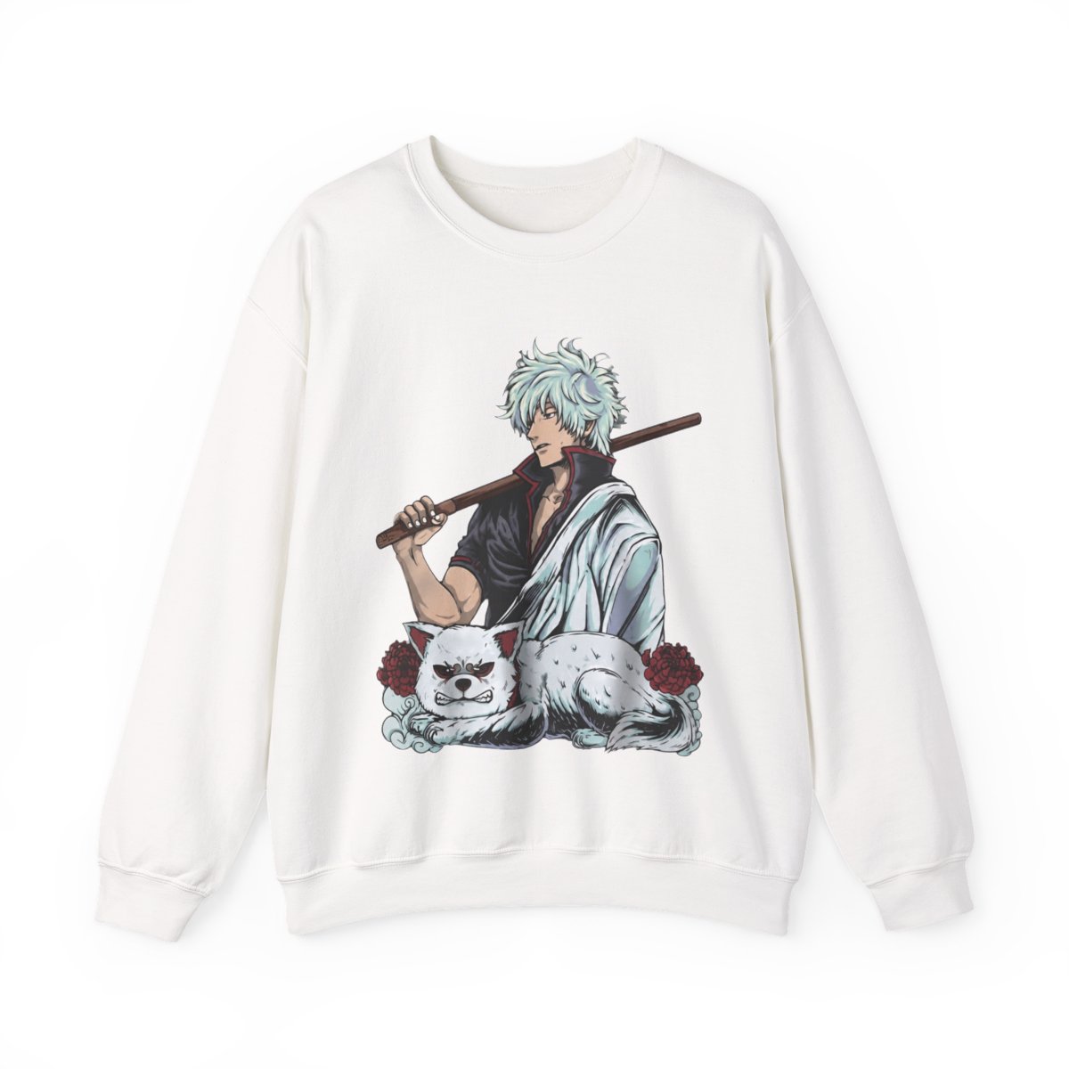 Gintoki Sakata Hoodies, Gintama Hoodies, Anime Hoodies, Vintage Sweater - Artsholic - Fan Art Merch