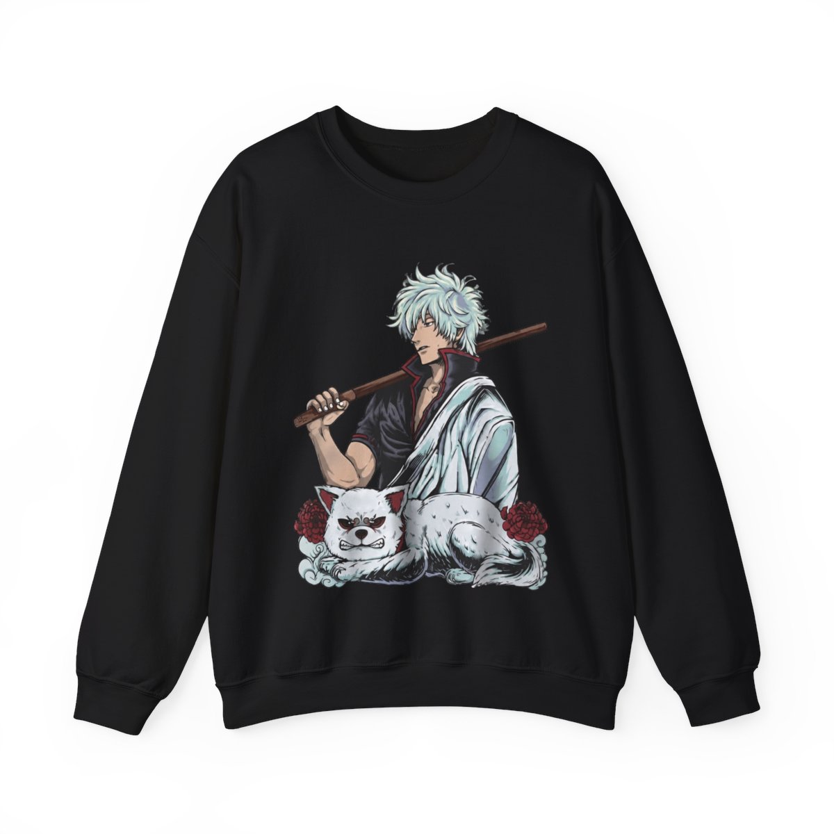 Gintoki Sakata Hoodies, Gintama Hoodies, Anime Hoodies, Vintage Sweater - Artsholic - Fan Art Merch - alternate angle 4, merchandise