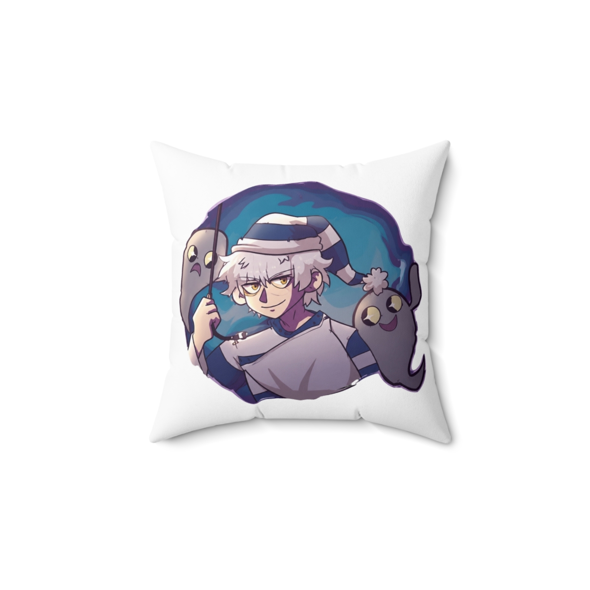 Gintoki Throw Pillow | Gintama - alternate angle 1, merchandise